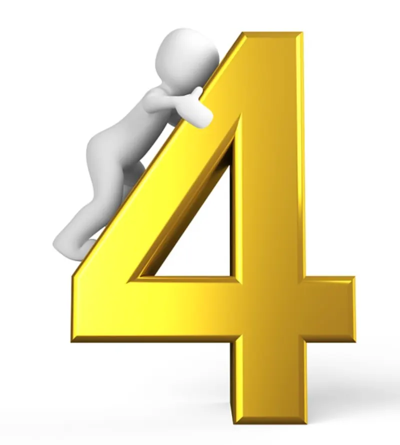 Zahl 4